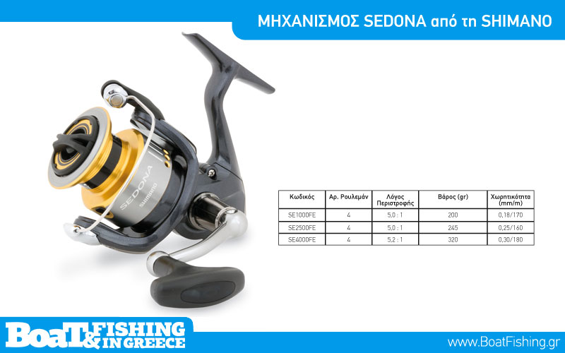 Μηχανισμός Sedona από τη Shimano - Boat & Fishing